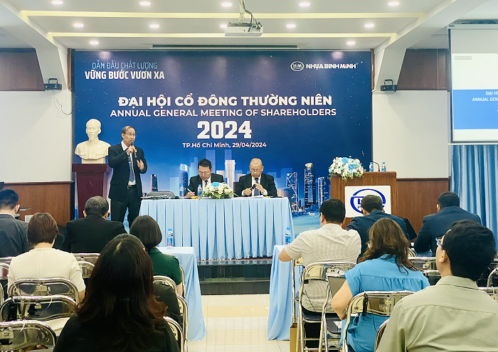 ĐHĐCĐ thường niên năm 2024 của BMP - Ảnh: PA.