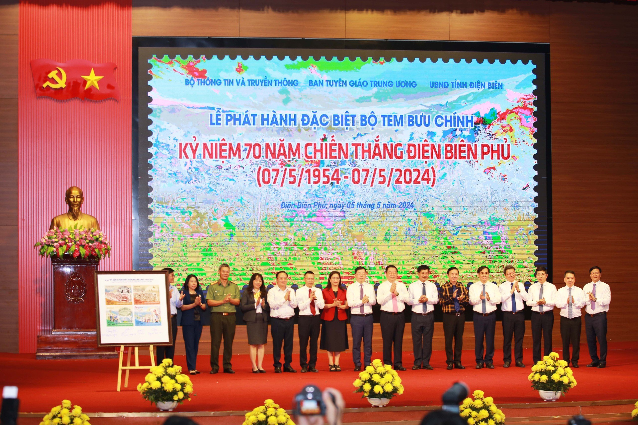 Chính thức phát hành đặc biệt bộ tem “Kỷ niệm 70 năm chiến thắng Điện Biên Phủ (1954- 2024)".