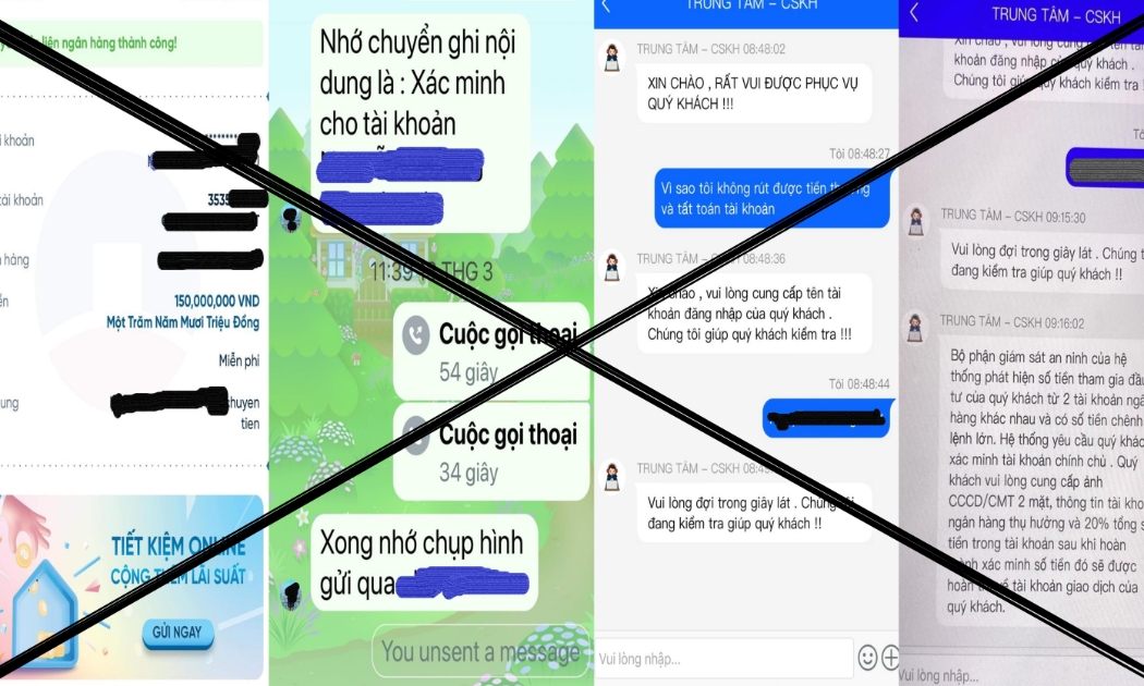 Nội dung tin nhắn trao đổi giữa đối tượng và bà T. Ảnh: Trang thông tin điện tử Công an tỉnh Bình Phước.
