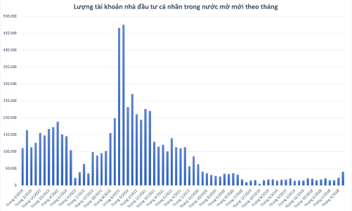 513.000 tài khoản chứng khoán mở mới 4 tháng qua, mục tiêu 9 triệu tài khoản năm 2025 sớm đạt được? 