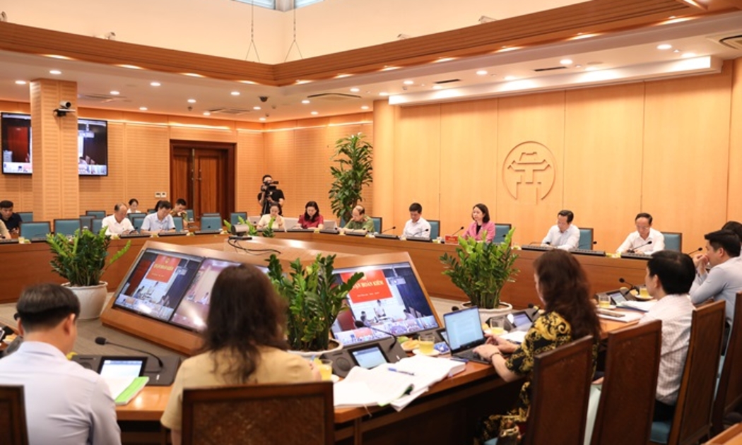 Quang cảnh cuộc họp. Ảnh: hanoi.gov.vn