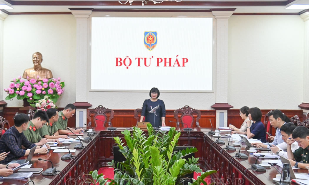 Quang cảnh phiên họp. Ảnh: MOJ.