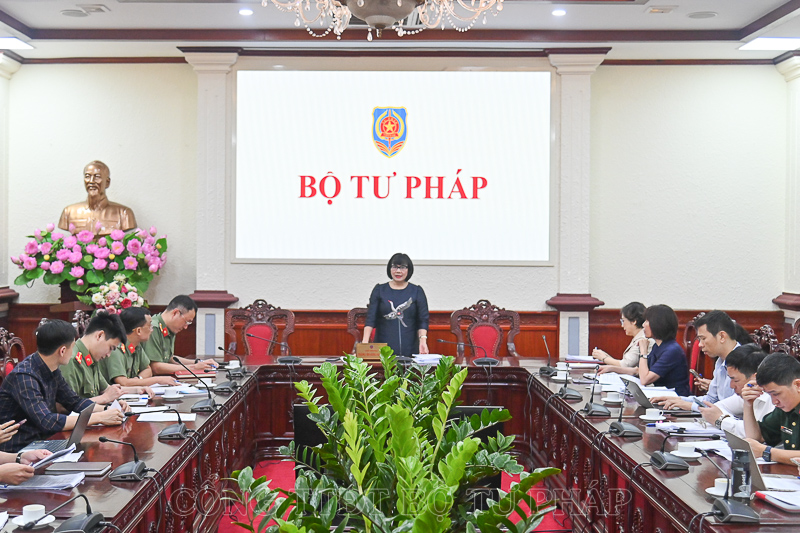 Quang cảnh phiên họp. Ảnh: MOJ.