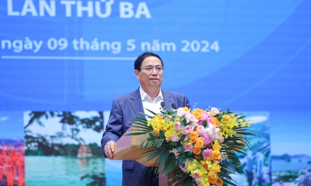 Thủ tướng Chính phủ Phạm Minh Chính chủ trì Hội nghị lần thứ 3 của Hội đồng điều phối vùng Đồng bằng sông Hồng - Ảnh: VGP