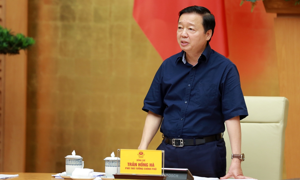 Phó Thủ tướng Trần Hồng tại cuộc họp - Ảnh: VGP