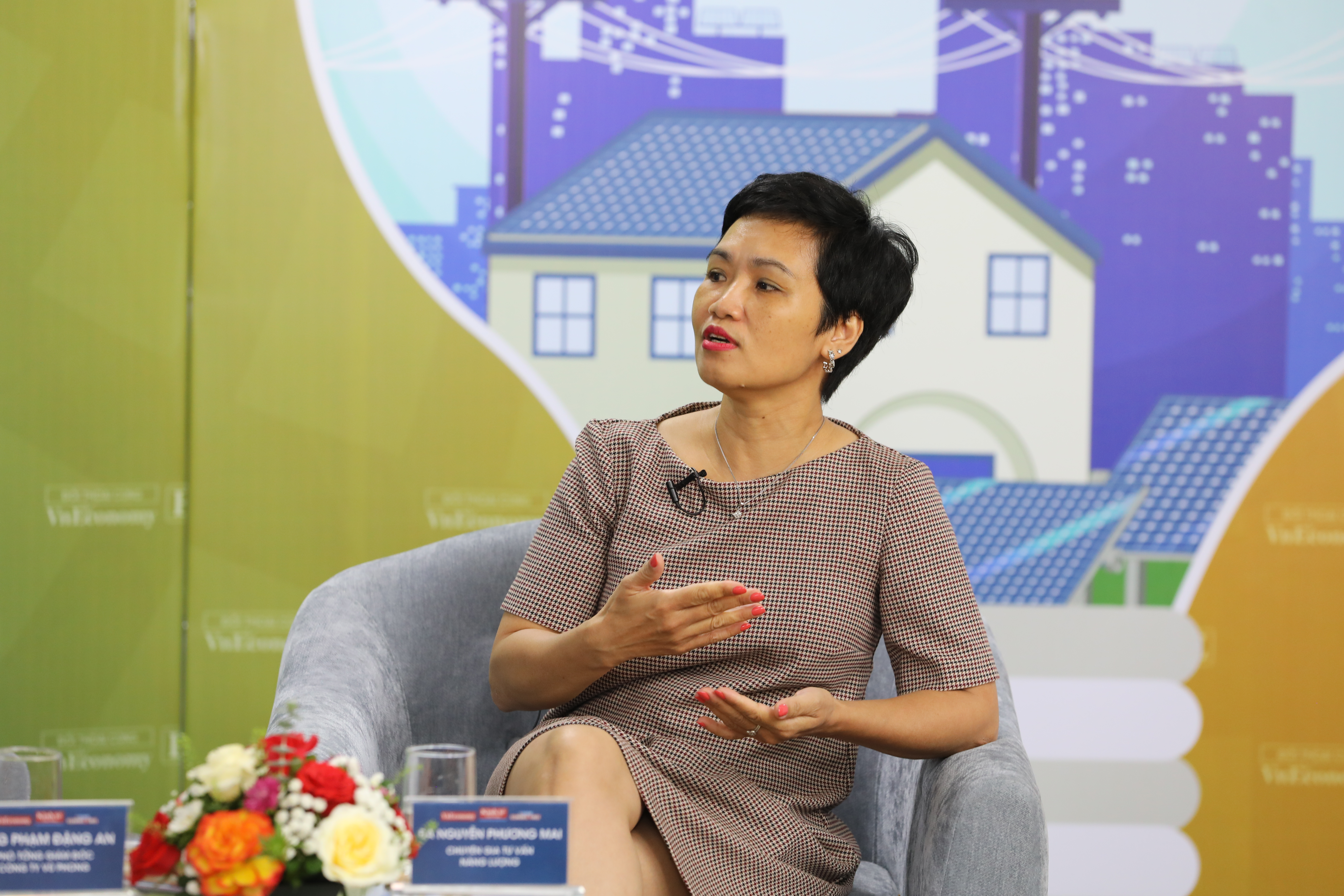 Bà Nguyễn Phương Mai, Chuyên gia tư vấn các dự án hỗ trợ ngành năng lượng tái tạo Việt Nam. Ảnh: Việt Dũng.