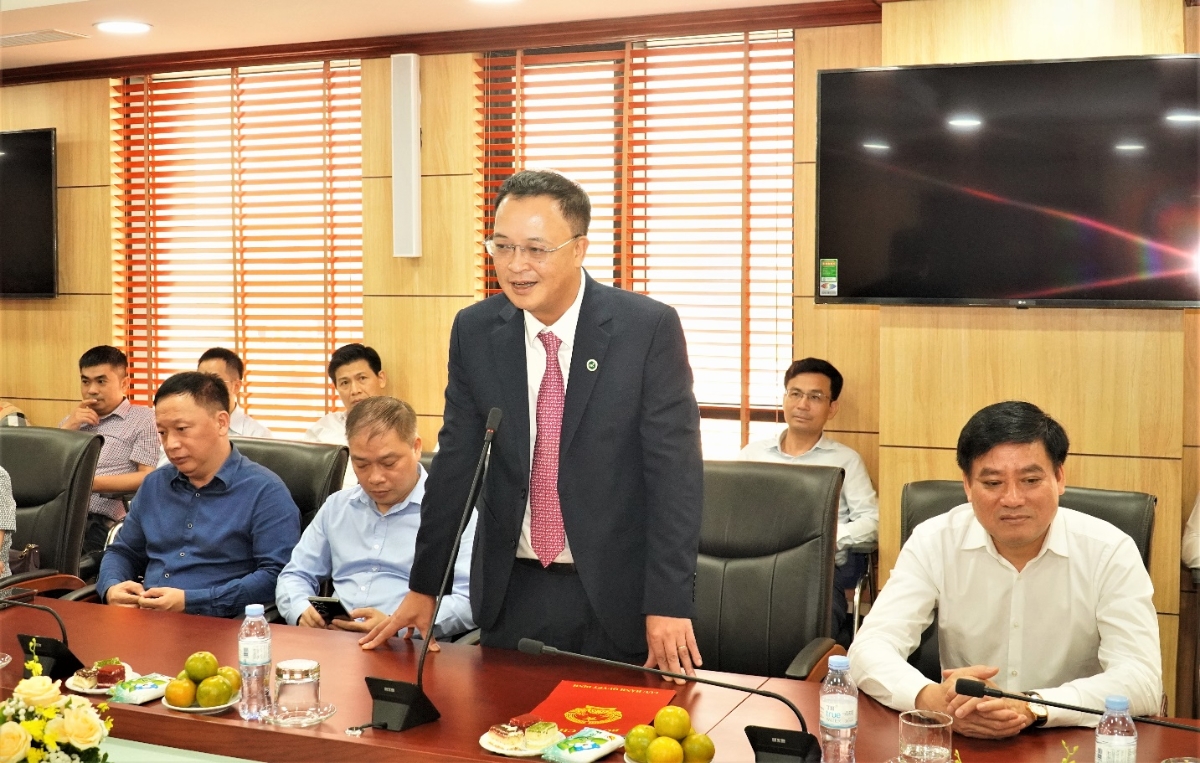 Đồng ch&iacute; B&ugrave;i Ho&agrave;ng Hải, t&acirc;n Ph&oacute; Chủ tịch UBCKNN ph&aacute;t biểu tại buổi Lễ. Ảnh: TT&QHCC