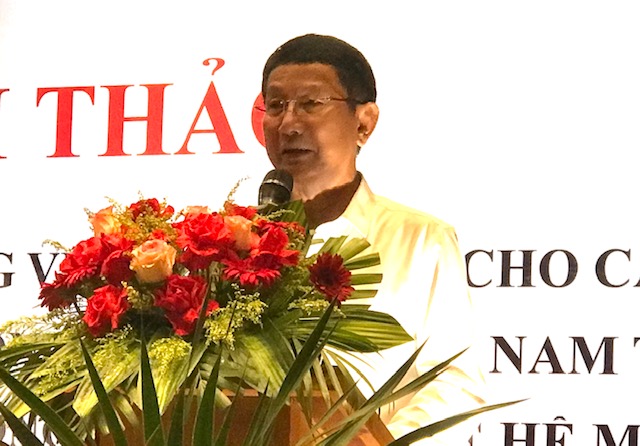 Ông Nguyễn Hữu Hạnh, Phó Giám đốc Sở Công Thương TP. Đà Nẵngphát biểu khai mạc Hội thảo. Ảnh: Ngô Anh Văn.