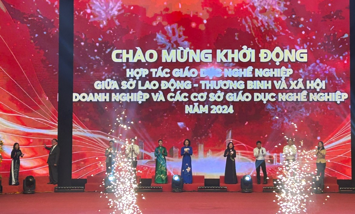 Khởi động hợp t&aacute;c đ&agrave;o tạo giữa cơ sở gi&aacute;o dục nghề nghiệp với doanh nghiệp năm 2024.&nbsp;