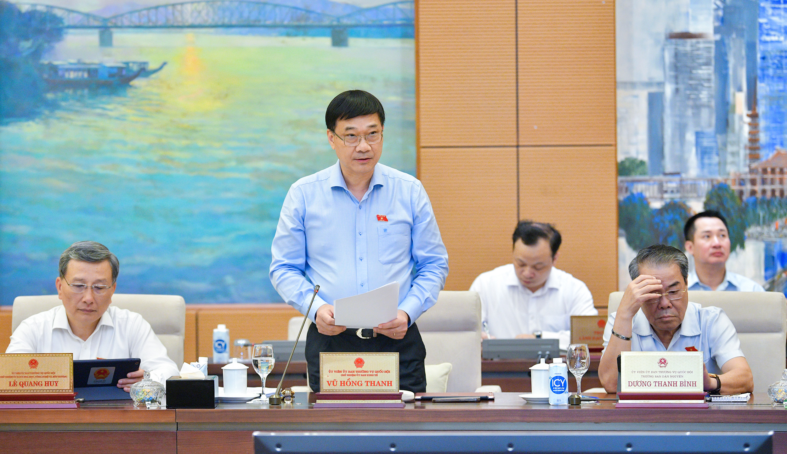Mr. Vu Hong Thanh, Chairman of the NA's Economic Committee. (Photo source: NA.)