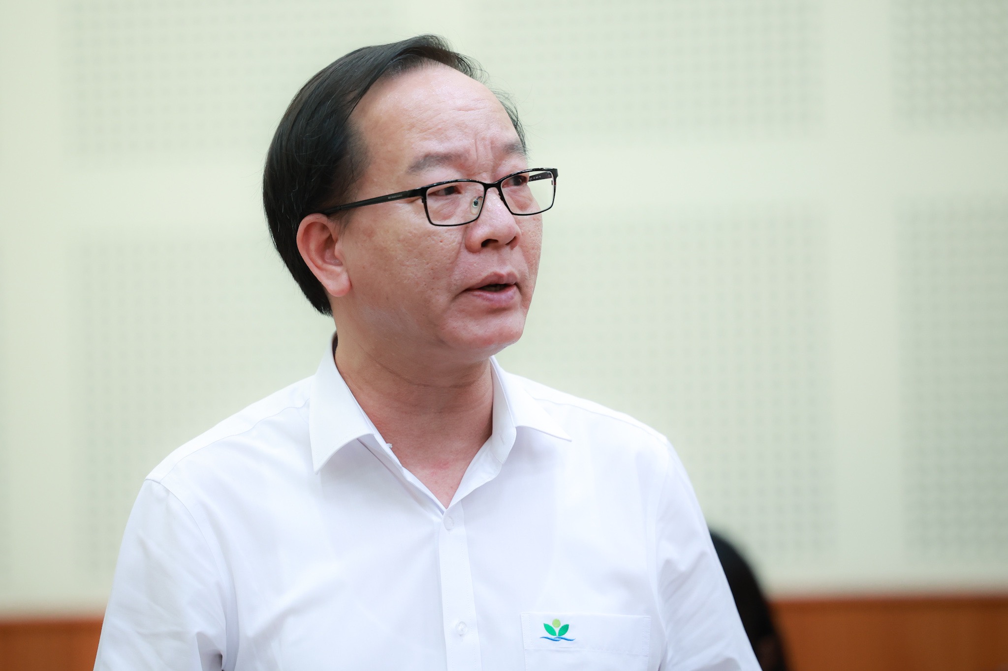 PGS. TS Trần Minh Điển, Bí thư Đảng ủy, Giám đốc Bệnh viện Nhi Trung ương. Ảnh: Hải Nguyễn.