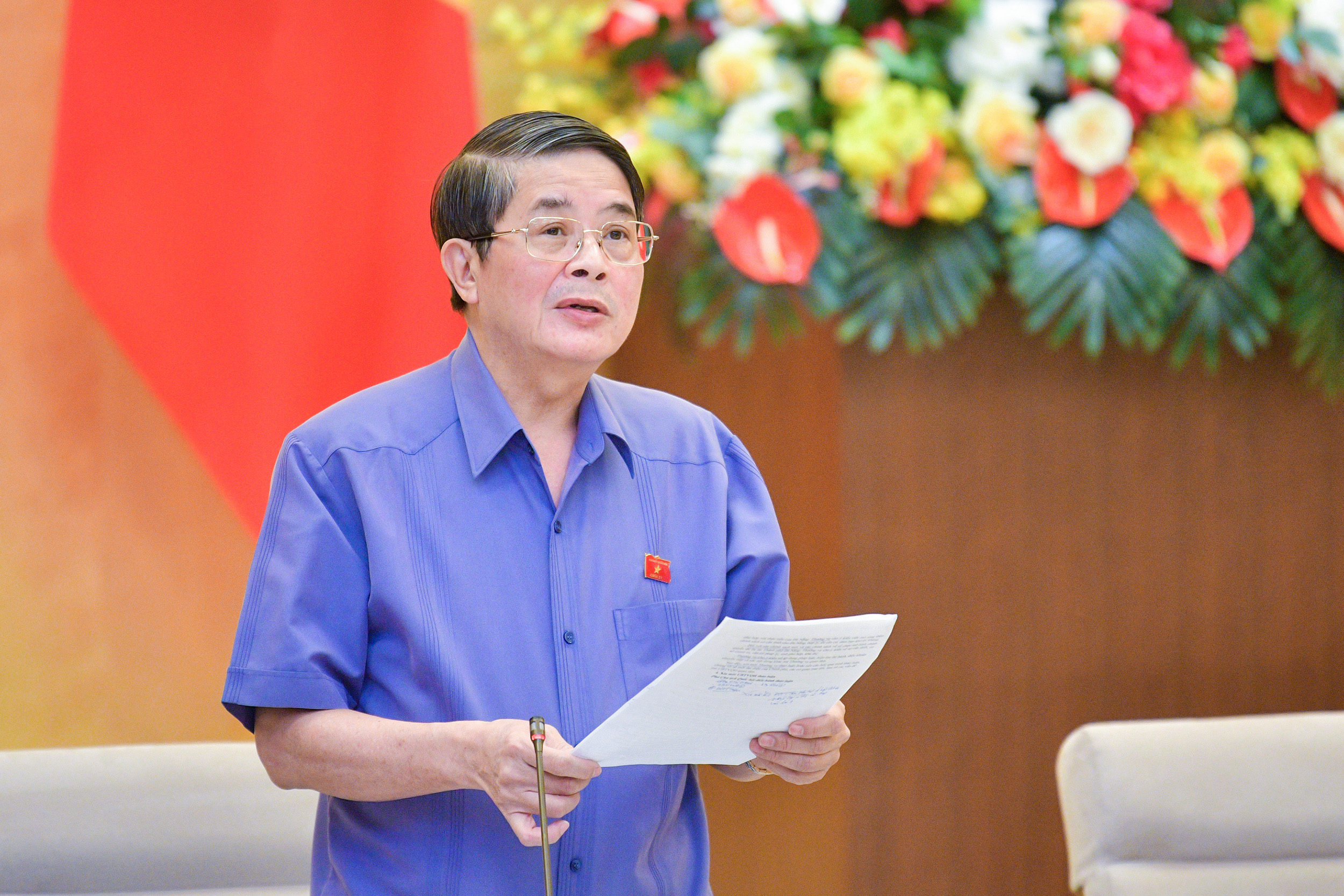 Phó Chủ tịch Quốc hội Nguyễn Đức Hải phát biểu kết luận Phiên họp - Ảnh: Quochoi.vn