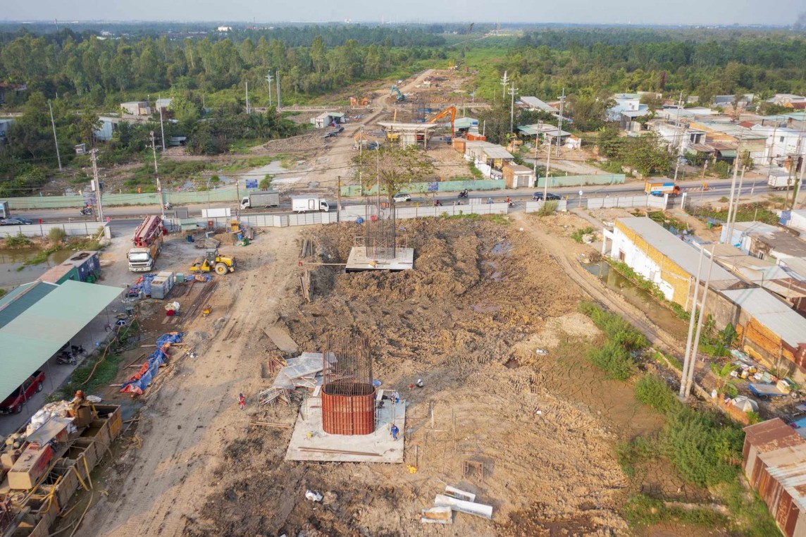 Dự án đường Vành đai 3 vẫn thiếu cát đắp nền - Ảnh minh họa.