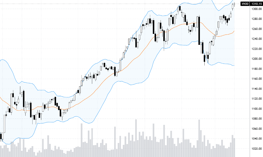 Diễn biến chỉ số VN30-Index.