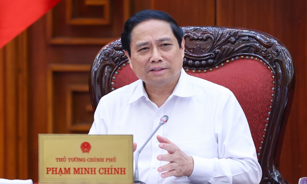 Thủ tướng chủ trì cuộc họp - Ảnh: VGP