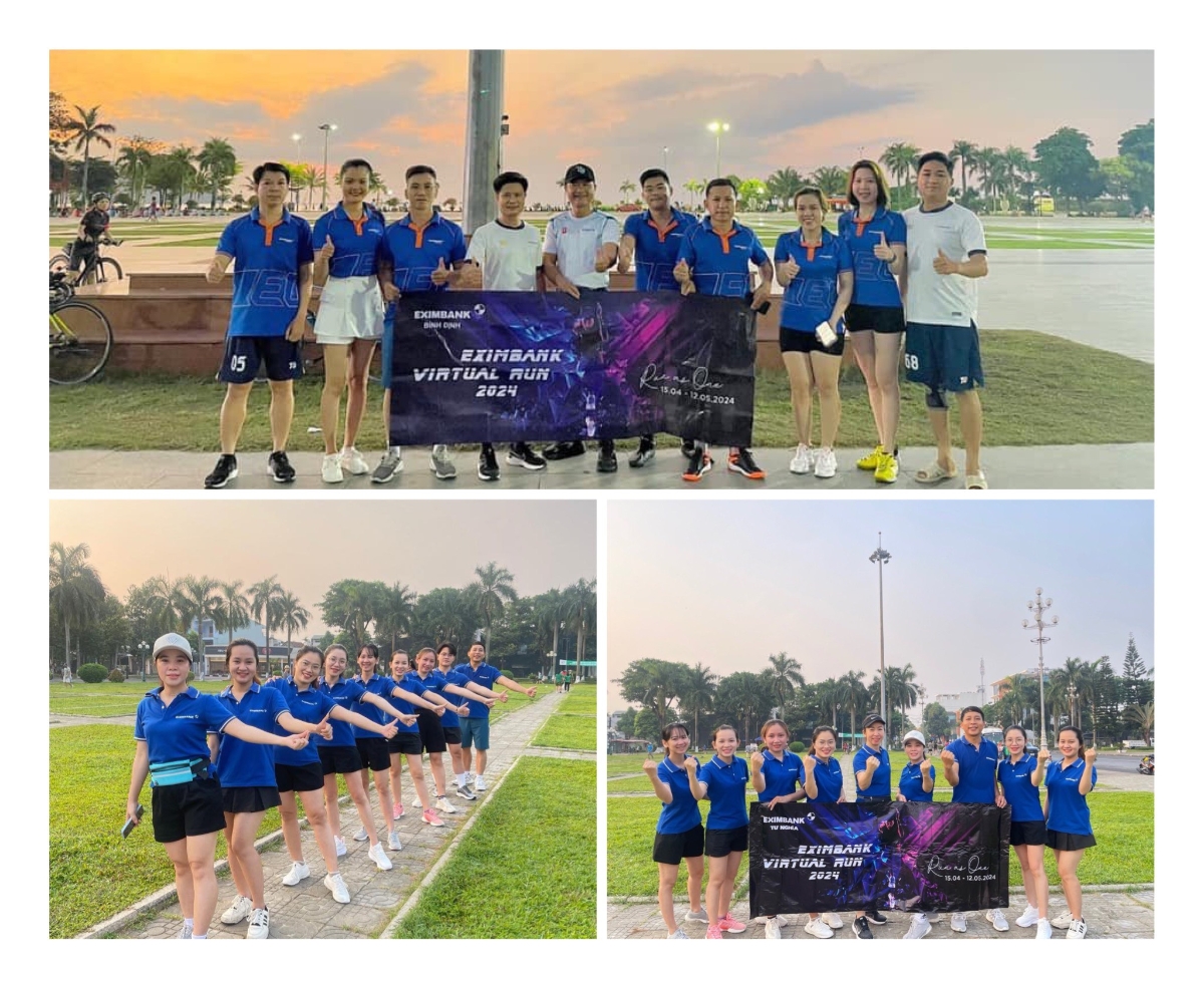 Giải chạy trực tuyến Eximbank Virtual Run 2024 - Run As One đã thu hút hàng ngàn Eximer trên toàn quốc cùng tham gia lan tỏa tinh thần “Bứt phá không giới hạn” đến cộng đồng và các vận động viên trước khi Giải chạy đêm chính thức diễn ra.