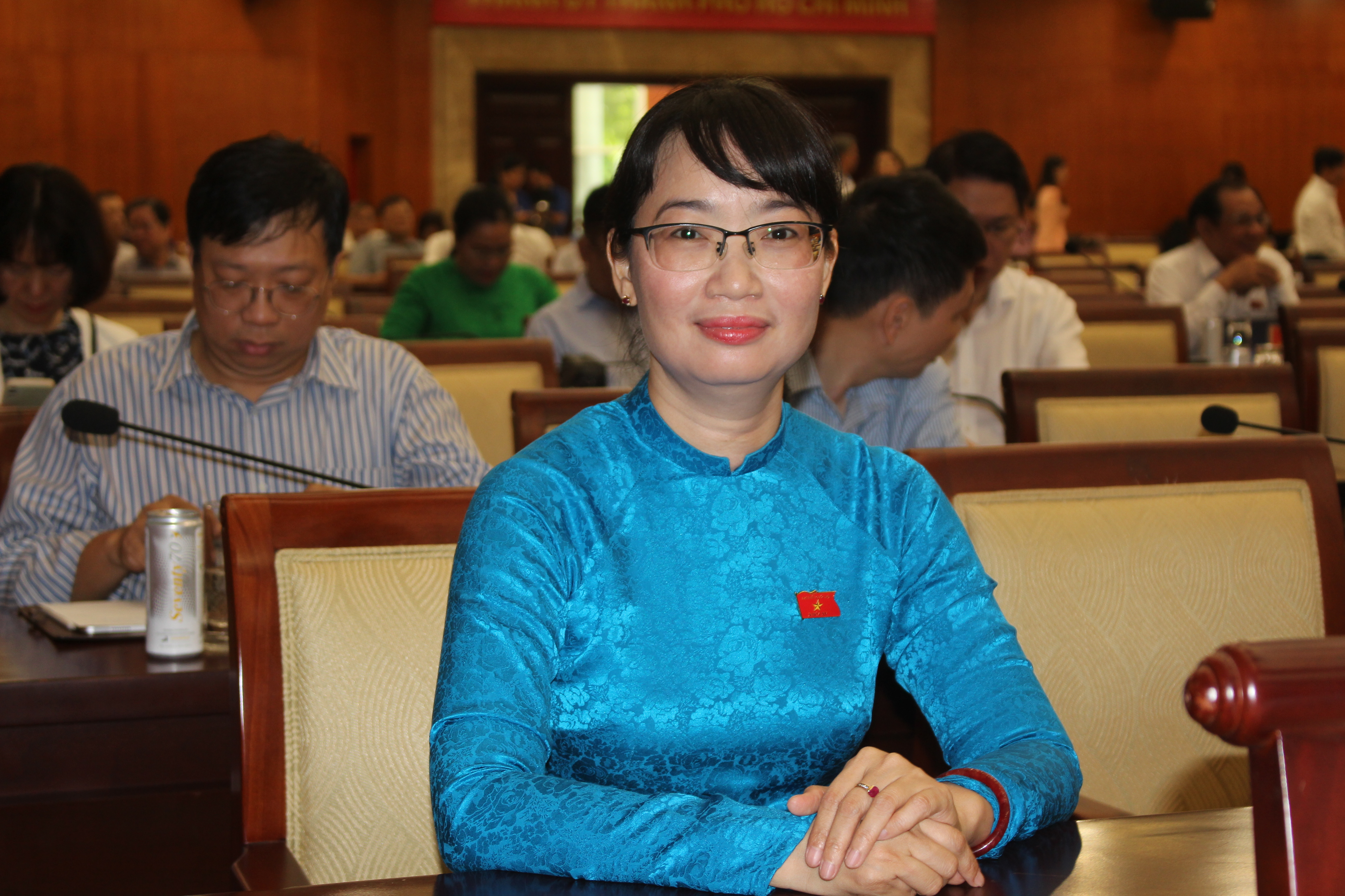 T&acirc;n Ph&oacute; Chủ tịch UBND TP.HCM Trần Thị Diệu Th&uacute;y. Ảnh: TN.