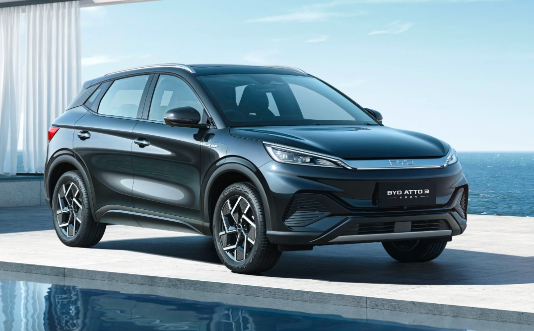 Atto 3, mộ trong những mẫu xe điện sẽ được BYD đưa v&agrave;o Việt Nam trong th&aacute;ng 6 tới.