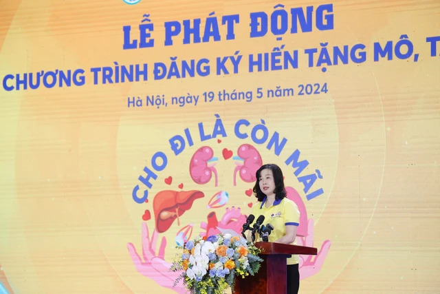 Bộ trưởng Bộ Y tế Đào Hồng Lan phát biểu tại Lễ phát động.