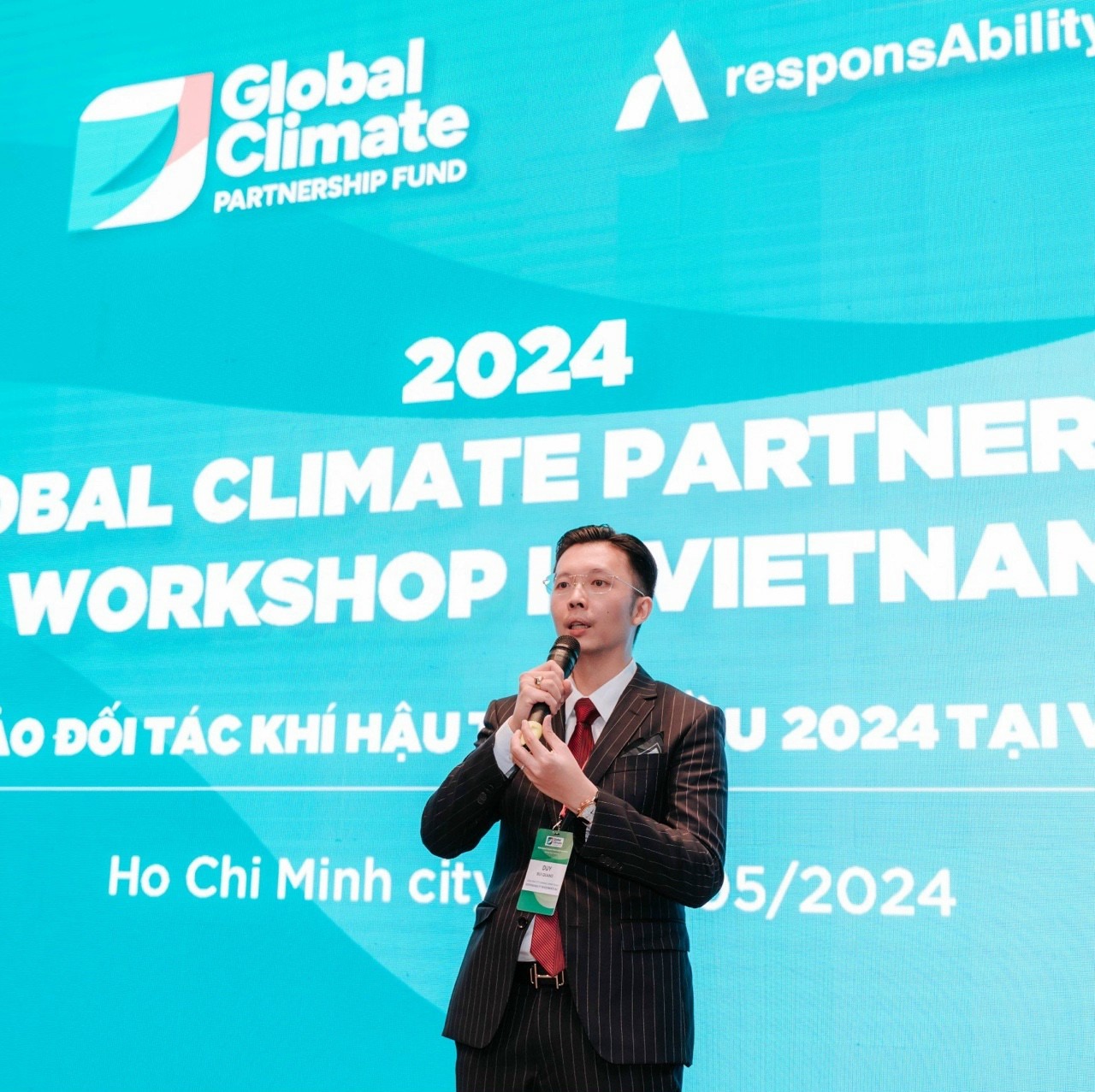 Ông Bùi Quang Duy, Phó Giám đốc Toàn cầu BP Tài chính Khí hậu mảng Định chế tài chính, Công ty quản lý quỹ toàn cầu responsAbility