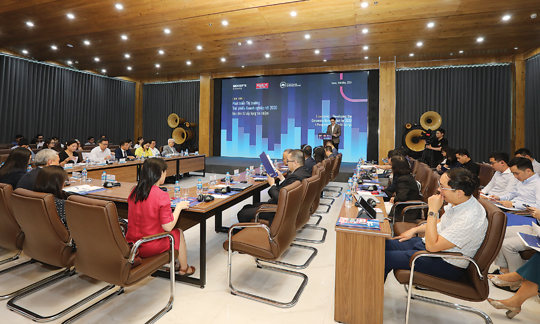 Đại diện cơ quan quản lý, doanh nghiệp và các chuyên gia thảo luận về xu hướng thị trường trái phiếu doanh nghiệp tới năm 2030.