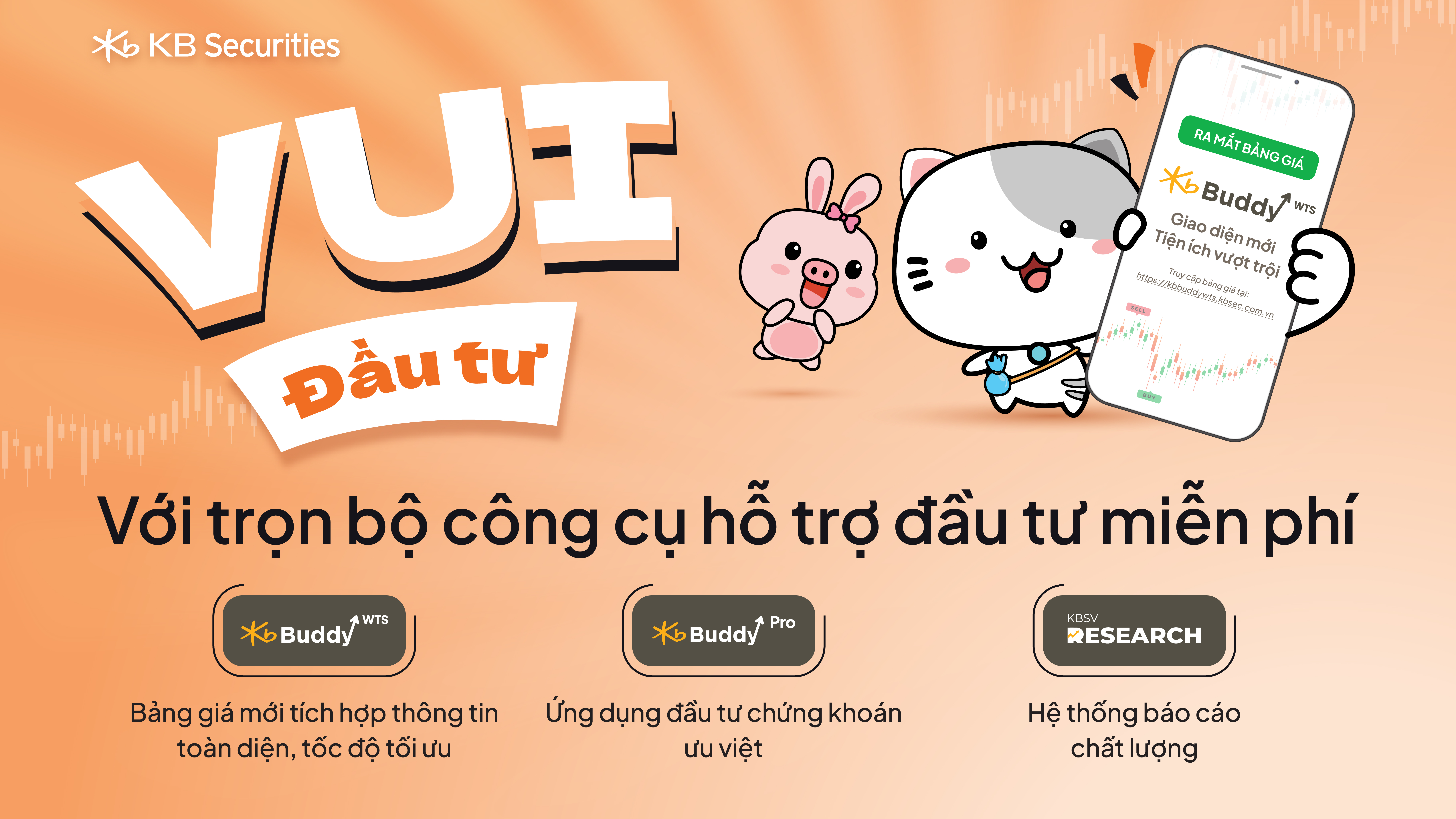 Trọn bộ công cụ đầu tư miễn phí đến từ KBSV