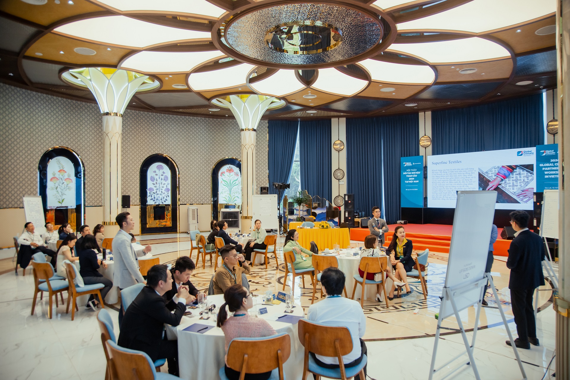 Hội thảo Đối t&aacute;c kh&iacute; hậu to&agrave;n cầu 2024 đ&atilde; chia sẻ kinh nghiệm thực tế v&agrave; x&acirc;y dựng năng lực th&uacute;c đẩy t&agrave;i ch&iacute;nh kh&iacute; hậu ở Việt Nam.