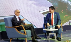 Tỷ phú công nghệ N. R. Narayana Murthy và Chủ tịch FPT Trương Gia Bình