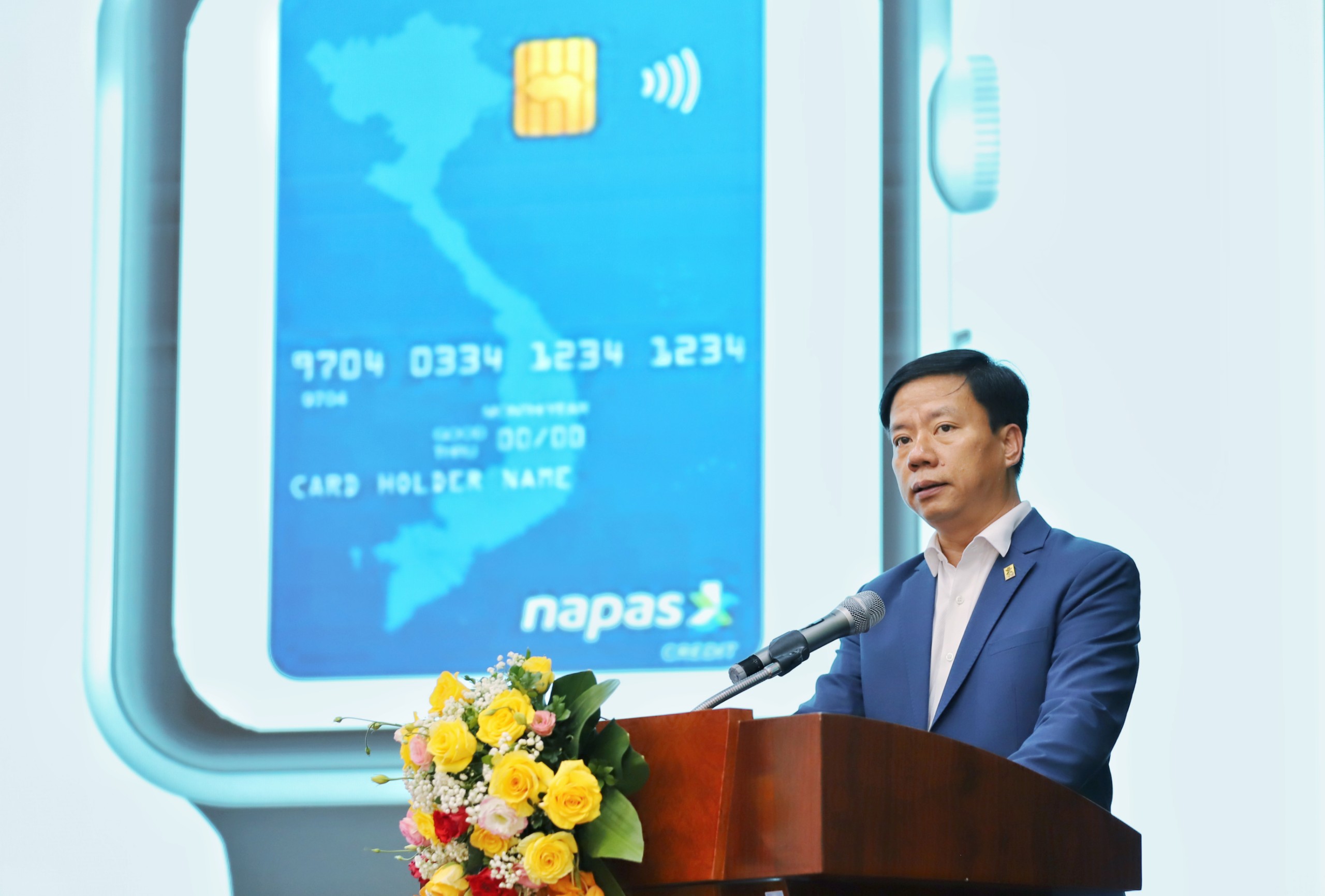 Ông Nguyễn Quang Minh, Tổng giám đốc NAPAS, chia sẻ về dư địa phát triển thẻ tín dụng nội địa.
