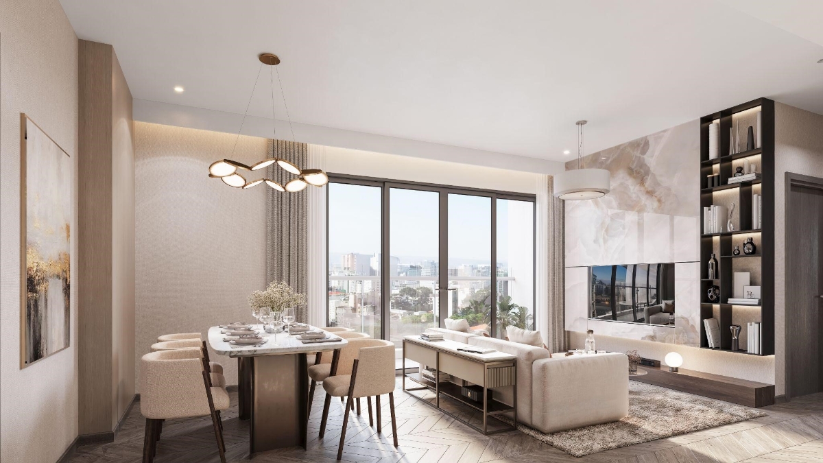 Các căn hộ The Atmos - LUMIÈRE Evergreen được bàn giao theo tiêu chuẩn cao cấp nhất, sử dụng thiết bị của các thương hiệu hàng đầu. (Ảnh phối cảnh dự án).