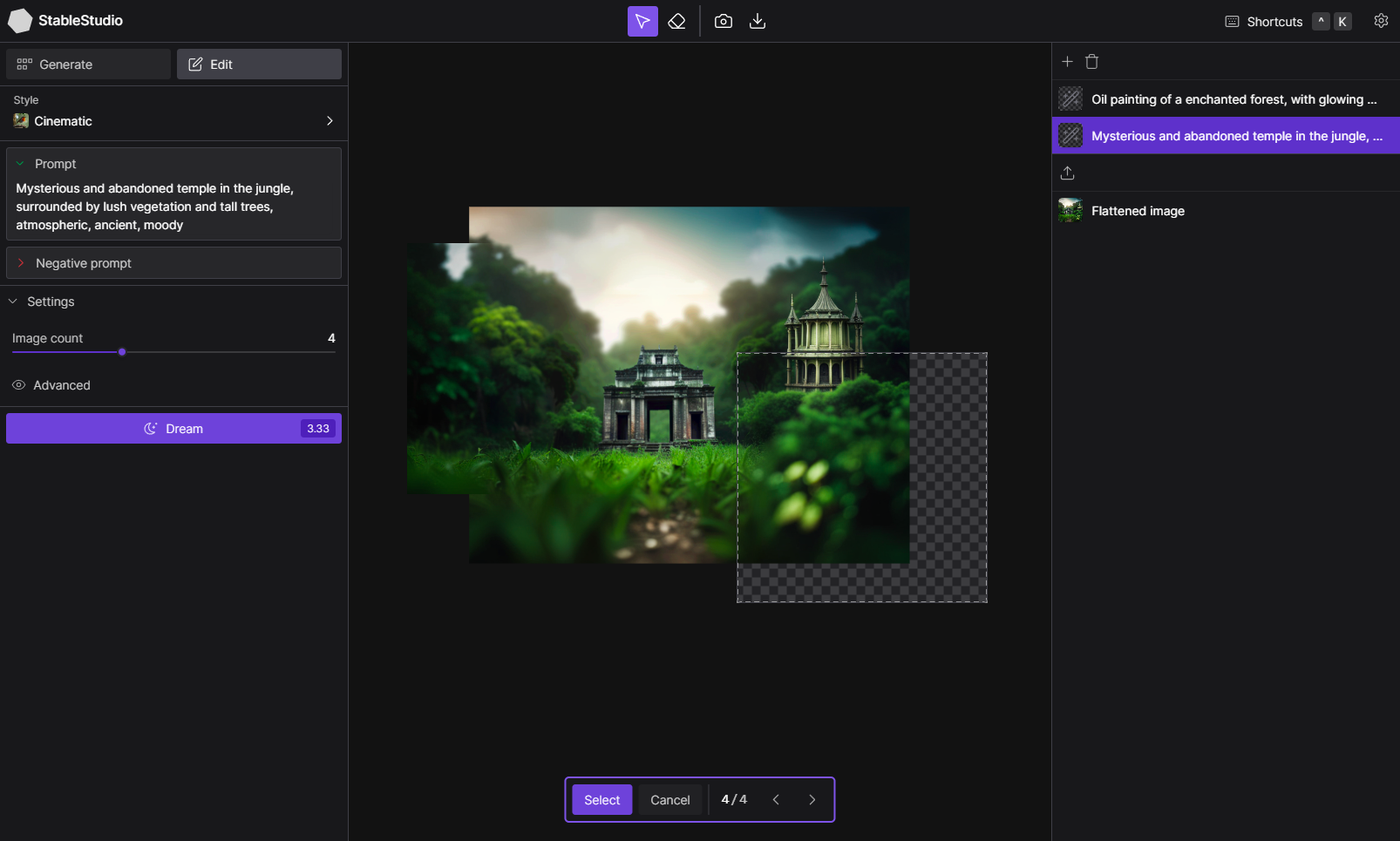 DreamStudio by Stability.AI