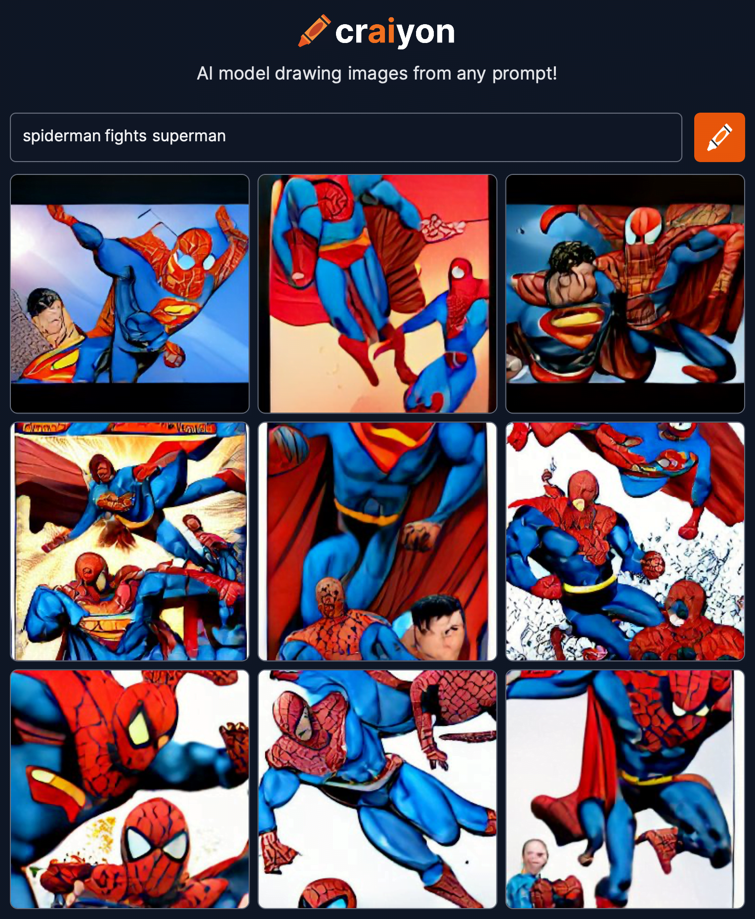 V&iacute; dụ về tr&igrave;nh tạo h&igrave;nh ảnh Craiyon.&nbsp;