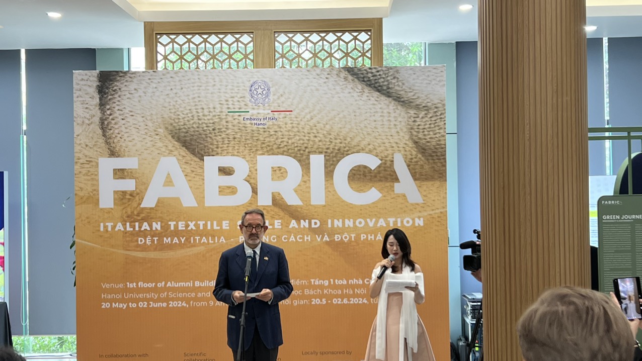 Ông Marco Della Seta, Đại sứ Cộng hòa Italia tại Việt Nam, phát biểu