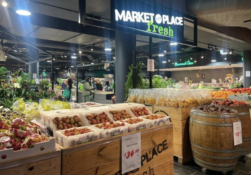 Vietnamese lychees on sale at Australia's supermarket