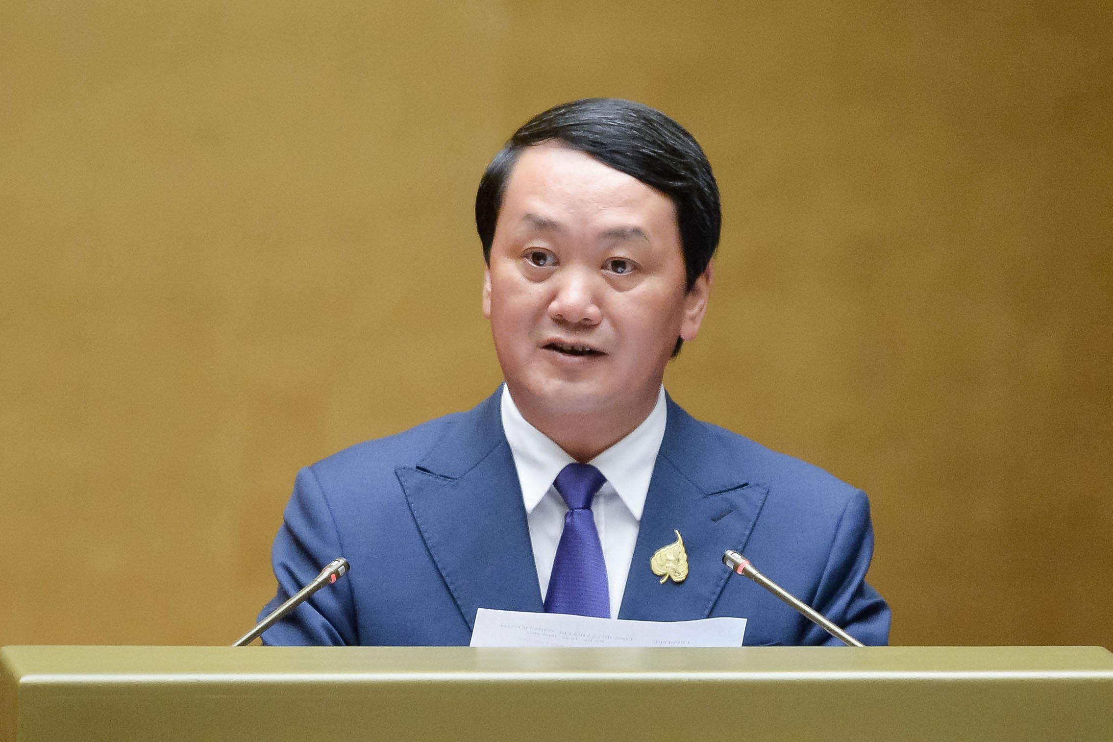 Bộ trưởng, Chủ nhiệm Ủy ban Dân tộc Hầu A Lềnh. Ảnh: Quochoi.vn.