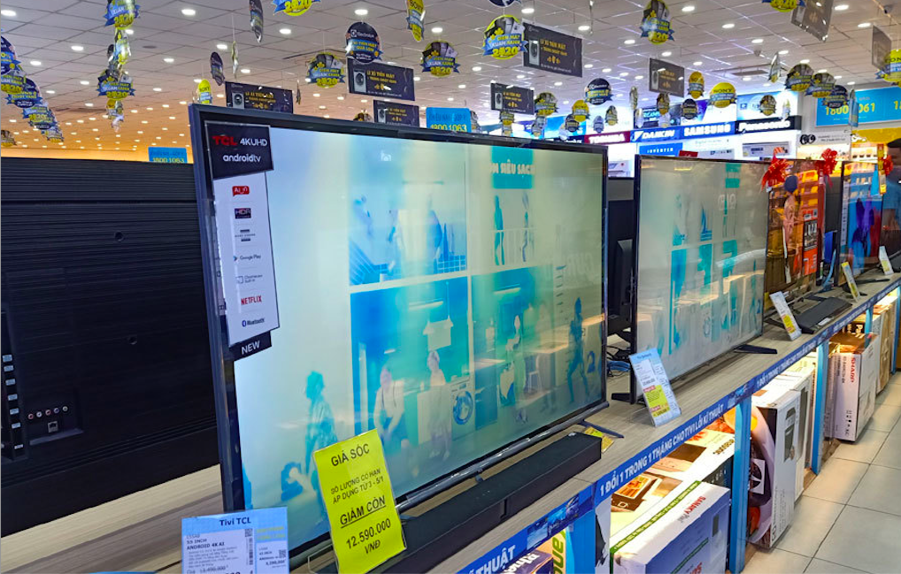 Tivi có kích thước từ 51 - 59 inch là dòng tivi phổ biến nhất trên thị trường - Ảnh minh họa.