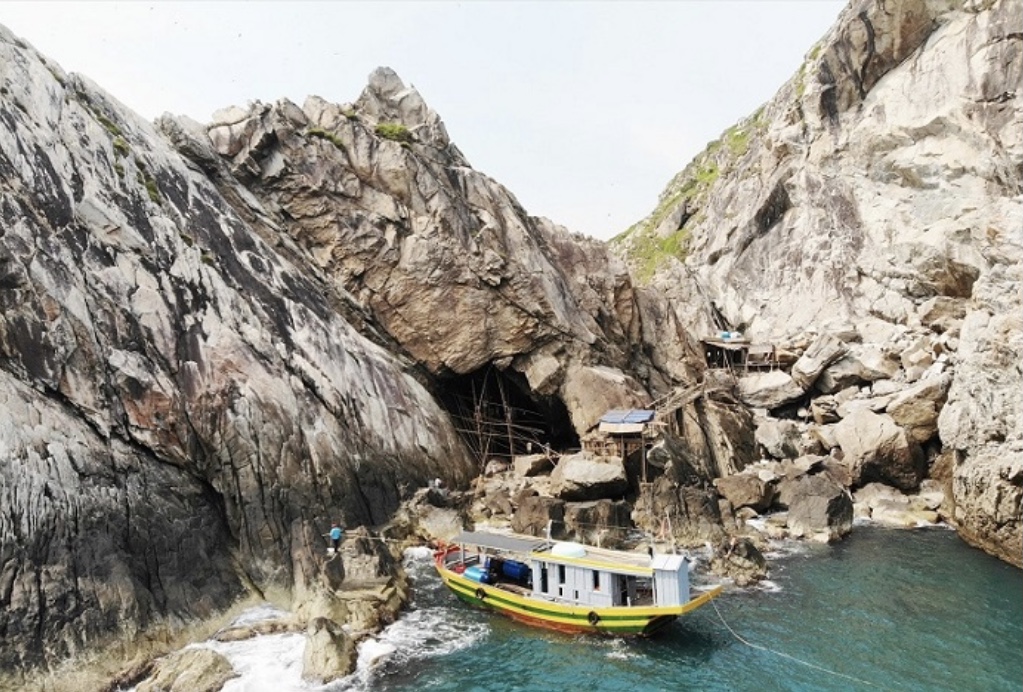 Hang yến ở Cù Lao Chàm.