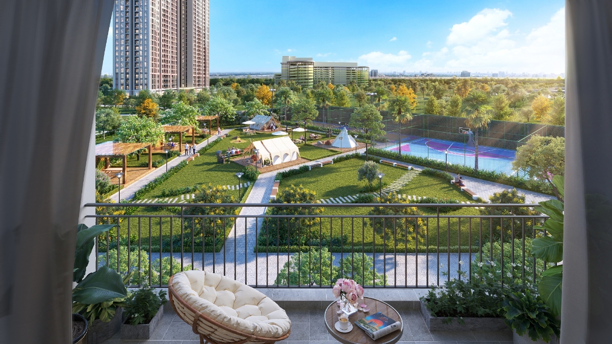 Không gian sống an lành và tiện nghi tại The Sola Park.