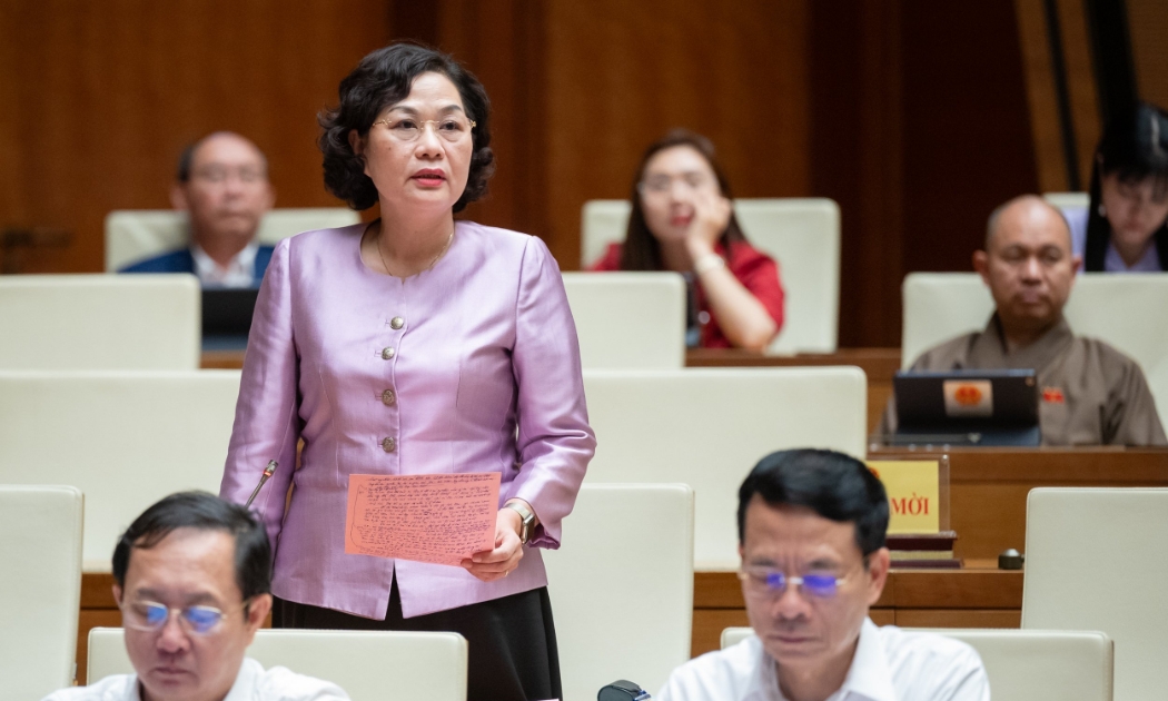 Thống đốc Ngân hàng nhà nước Việt Nam Nguyễn Thị Hồng - Ảnh: Quochoi.vn
