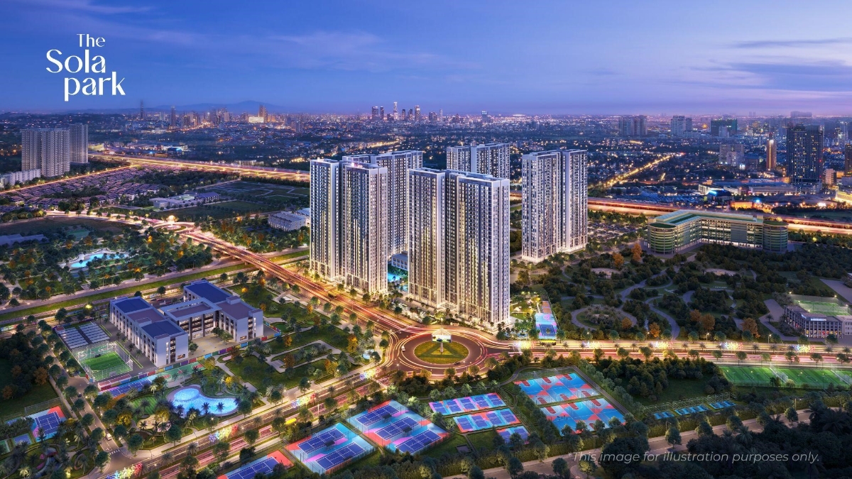 The Sola Park - Vị trí cửa ngõ độc nhất nơi đại đô thị thông minh.