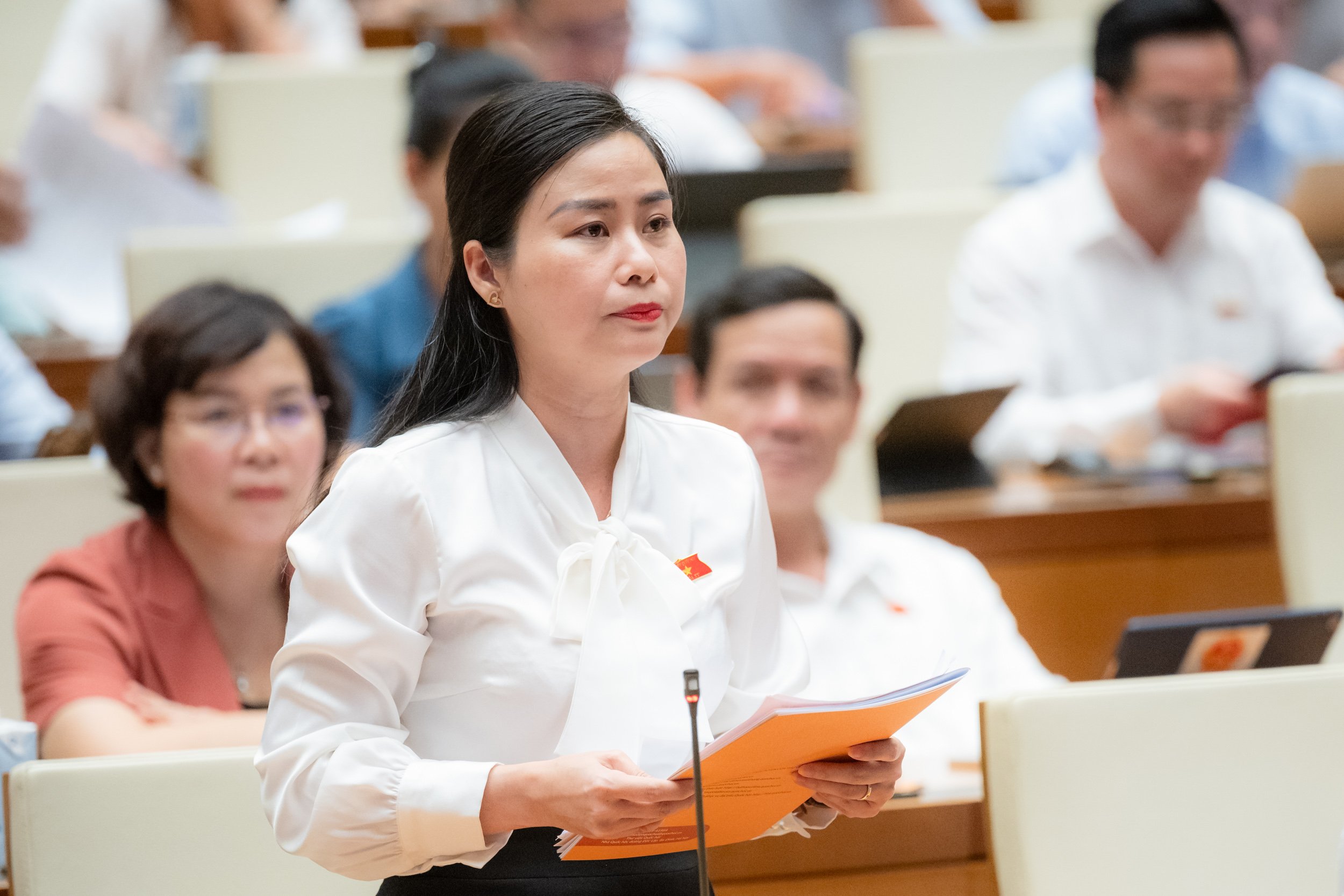 Đại biểu Đặng Thị Bảo Trinh, Đoàn Đại biểu Quốc hội tỉnh Quảng Nam. Ảnh: Quochoi.vn.