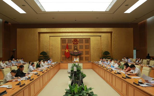 Toàn cảnh cuộc họp tại đầu cầu Chính phủ - Ảnh: VGP