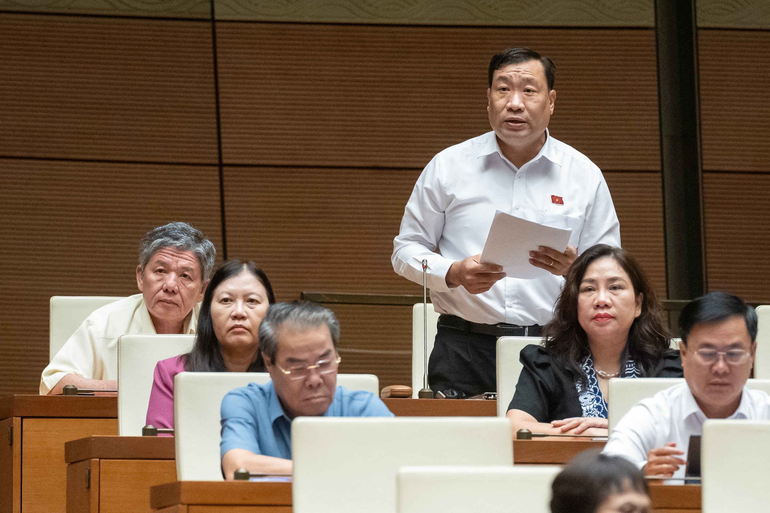 Đại biểu Thạch Phước Bình, Phó Trưởng đoàn chuyên trách đoàn đại biểu Quốc hội tỉnh Trà Vinh. Ảnh: Quochoi.vn.