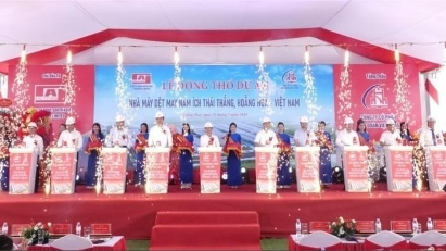 Construction of $43 mln garment plant kicks off in Thanh Hoa