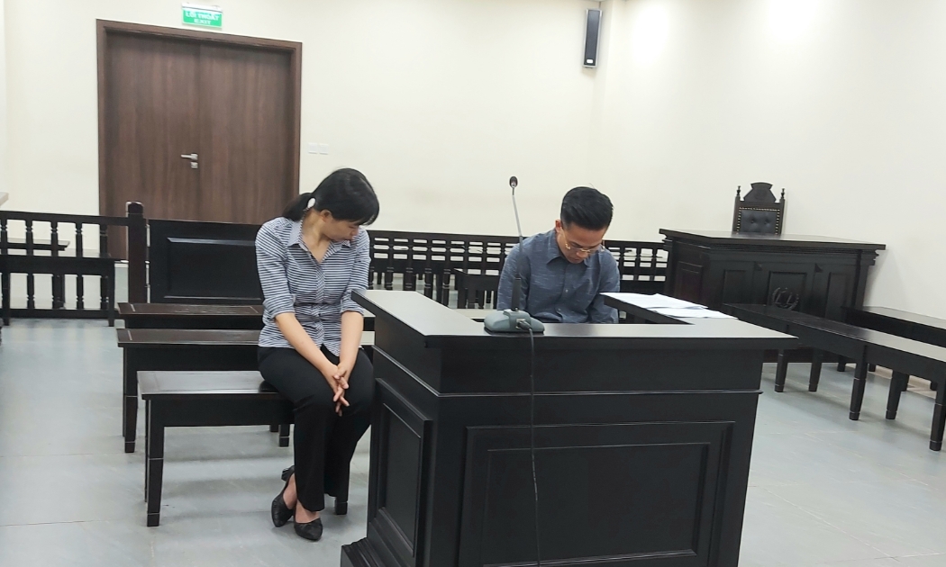 Các bị cáo tại tòa.