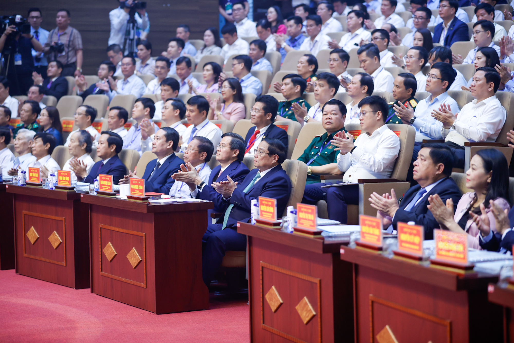 Thủ tướng Chính phủ Phạm Minh Chính và các đại biểu dự hội nghị - Ảnh: VGP