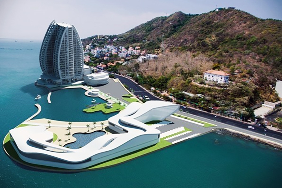 Phối cảnh dự kiến thủy cung hòn Ngưu