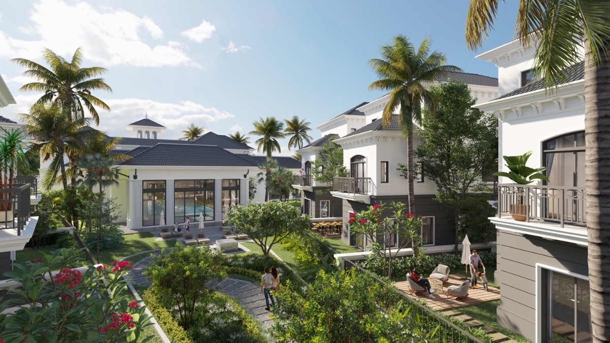Phối cảnh Phân khu Clubhouse Villa thuộc dự án Grand Bay Halong Villas.