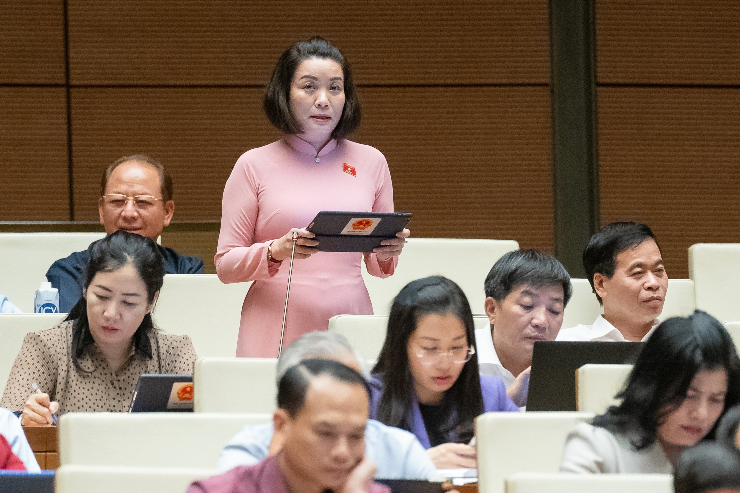 Đại biểu Nguyễn Minh Tâm, Đoàn Quảng Bình. Ảnh: Quochoi.vn.