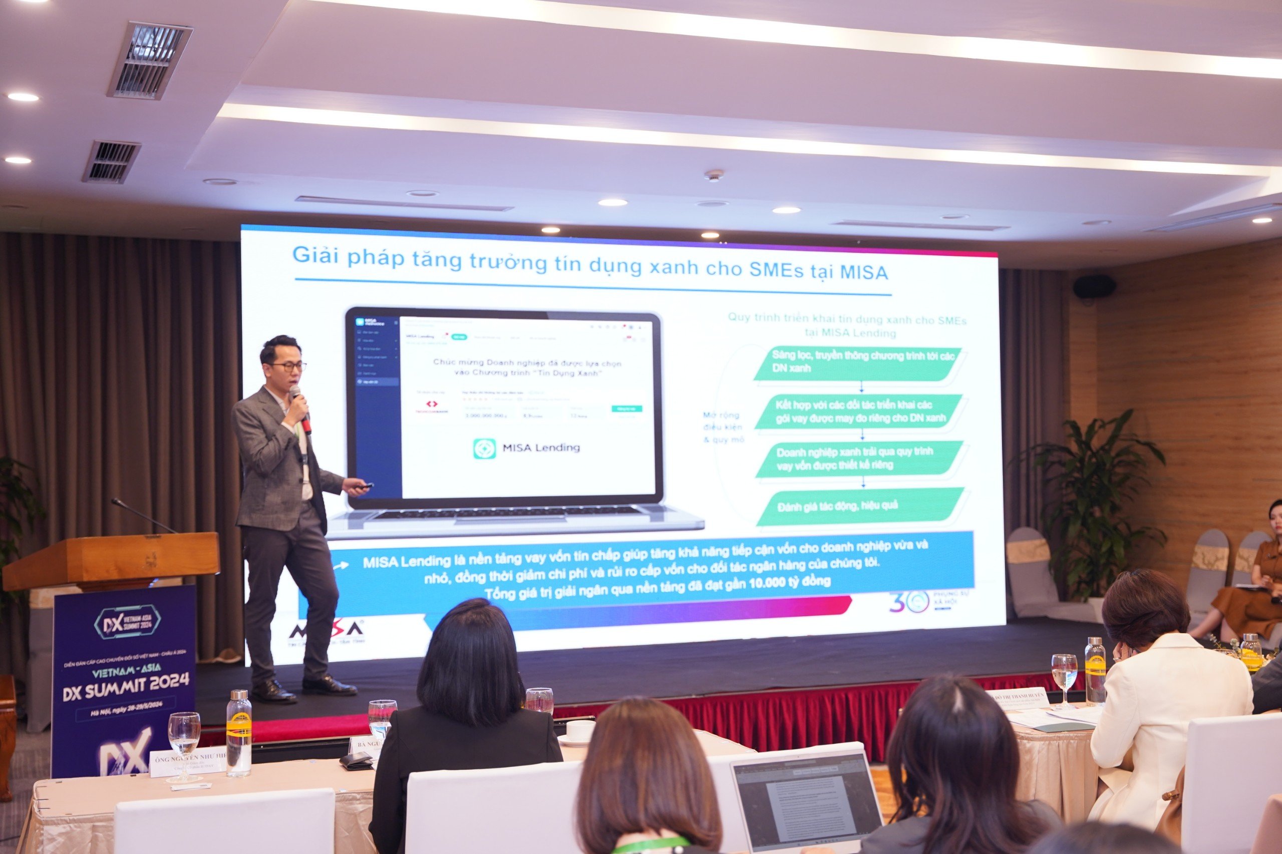 Nền tảng MISA Lending được tin tưởng sẽ l&agrave; c&ocirc;ng cụ hữu &iacute;ch g&oacute;p phần gia tăng cơ h&ocirc;̣i vay v&ocirc;́n, phát tri&ecirc;̉n kinh doanh cho doanh nghi&ecirc;̣p xanh, đặc biệt l&agrave; SMEs.